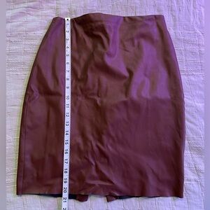 Express Brown Pleather Skirt